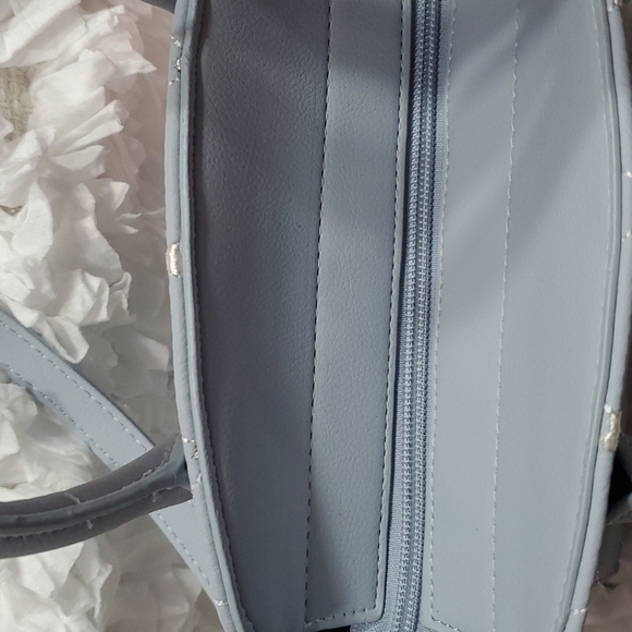 BETSEY JOHNSON BLUE/WHITE QUILTED LUV BETSEY CROSSBODY - Picture 6 of 7